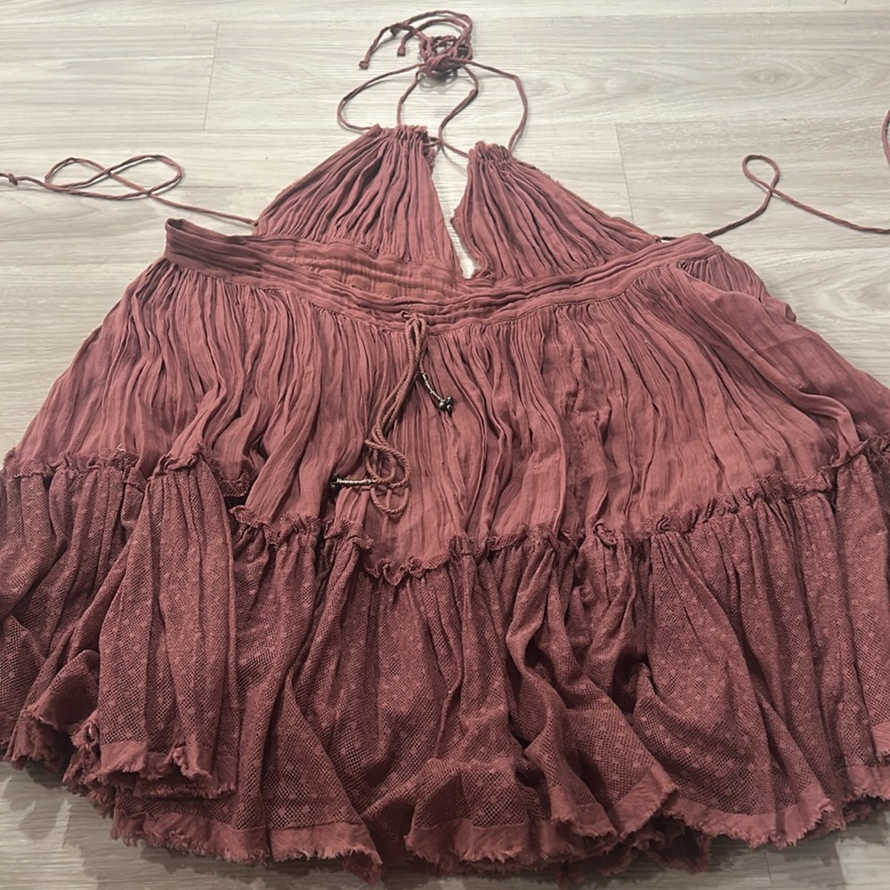Free People 100 Degrees Mini Dress Smokey Purple - Picture 7 of 8